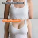 Sticky Bra Inserts Push Up for Women Reusable Stick Bra Double Sided Strapless Waterproof Adhesive Bra Pads, Cup C
