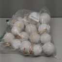 Yunlly 18 Pcs Textured Christmas Ball Ornaments 2.36'' 2.76'' 3.15'' Neutral Copper Ornament Modern Farmhouse Brown Hanging Christmas Decor Vintage Tree Decor for Xmas Shatterproof Home(Ivory) (Retro)