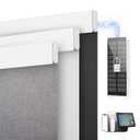 DENFOON Motorized Blinds with Remote, Blackout Roller Blinds for Windows 16"W x 16"H White