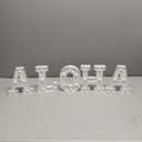 5 Pcs Summer Decorations Aloha Light up Sign Aloha LED Marquee Letter for Party Decorations Battery Powered Hawaiian Alphabet Letter Summer LED Lights for Wedding Night Birthday Party