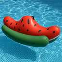 Pool Floats Kids, Watermelon Pool Float, Fun Pool Floats, Ride On Pool Float, Swimming Water Toy, Rideable Blow Up Summer Beach Swimming Party, Toys for Kids Adults