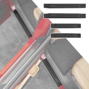 powoq Door Sill Protector Compatible with 2021-2025 Kia Sorento Car Door Sill Guard TPE 4Pcs Car Entry Protection Replacement for 2021 2022 2023 2024 2025 Kia Sorento Accessories