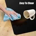 Kuyal Chair mat for Hardwood Floor 36 x 48 inches Rectangle Floor Mats Wood/Tile Protection Mat for Office & Home, Black