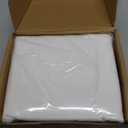 Lightweight Microfiber 3 Piece Duvet Cover Set with Zipper Closure, King, Bright White, Solid