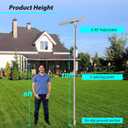 Starlink Gen 3 Pole Mount Kit, Ybervont 10Ft Starlink Ground Pole Mount Gen 3, Features 1.5'' Diameter Stainless Steel Pole with No-Dig Spiral Ground Anchor, Starlink Mounting Kit Gen 3 Pipe Adapter