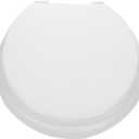 DOITOOL Soft Foam Toilet Seat Padded for Comfort Elongated Heavy Person Friendly Bathroom Accessory