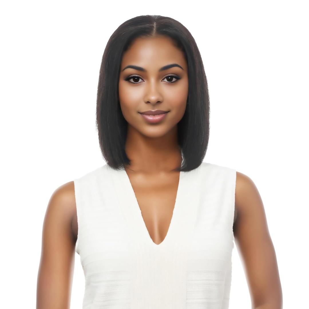10 Inch Real 100% Human Hair Bob Wigs HD Front 13×4 Lace Wig for Professional Female Diverse Styles  13×4Bob10-Natural