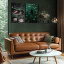 3Pcs Moody Victorian Wall Art Woman in the Lake Posters Prints Floral Ophelia Dark Academia Painting pictures Gothic Woman Wall Decor Artwork for Wall Living Room Bedroom Home Decoration 16x24in