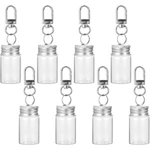 Prasacco Mini Glass Bottles with Cork Stoppers