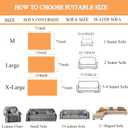 3D Bubble Mat Faux Fur Couch Cover,Thick Faux Rabbit Fur Couch Cover,L Shaped Sofa Slipcovers for Home Decoration and Dogs,Cats(Rainbow, 71" x 118")