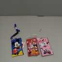 3 X Disney Mickey Minnie & Friends Lanyard with ID Badge Holder Wallet Coin Purse Ticket Key Chain