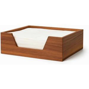 Guest Towel Holder Tray For Bathroom, Disposable hand towels for bathroom holder, Disposable Hand Towels Dispenser (Wood, 9.29 x 5.43)
