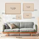 Wooden Frame How Lucky are We Canvas Wall Art Horizontal Minimalist Wall Decor Modern Neutral Typography Print Positive Inspirational Quote Poster Aesthetic for Office Living Room 12x16inch