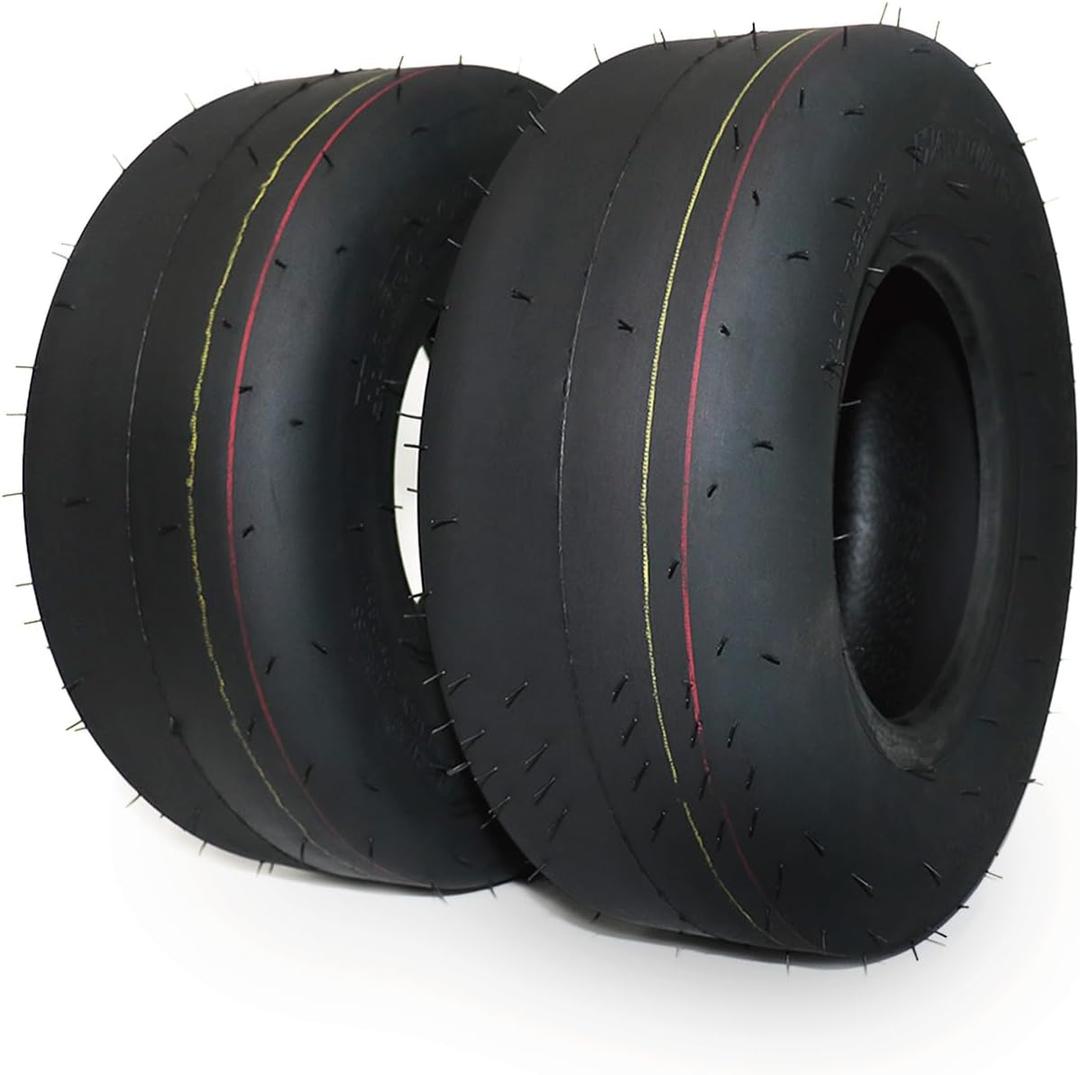 MAXROLLORS (2 Pack) 13x5.00-6 Lawn Mower Tires Tubeless, Replacement 13x5-6 Zero Turn Riding Mower Tire Smooth,4-Ply, 13x5.00-6 Smooth Turf