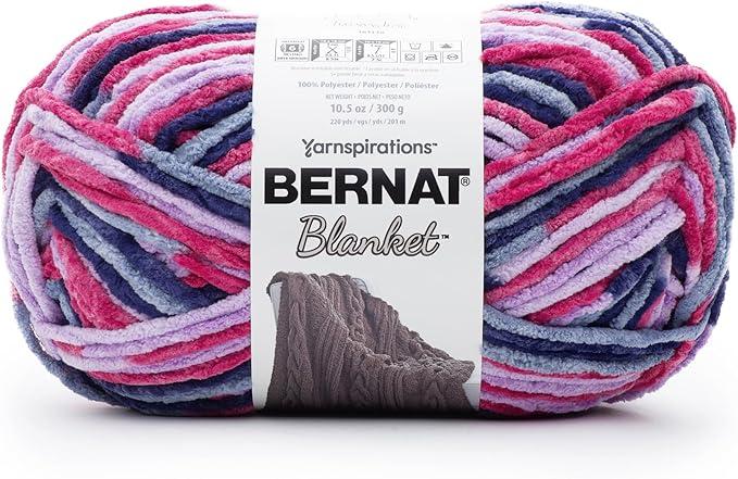 BERNAT BLANKET BB, TOURMALINE 1 Pack of 300g/10.5oz Polyester - 6 Super Bulky - 220 Yards - Knitting/Crochet