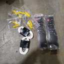 Operated Wall Sconces Set of 2, Rechargeable 6000mAh Wireless Lights with Remote, 360° Rotation Dimmable 3000K-6000K, No Wiring Indoor Lamps for Bedroom Hallway Stairs 40 Inch Black