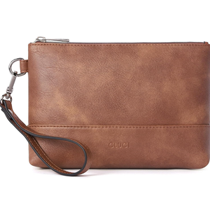 CLUCI Wristlet Wallet for Women Large Capacity Leather Clutch Purse Slim Ladies Travel Credit Card Holder Phone Organizer