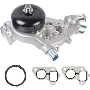 IRONTREE AW6009 Water Pump Kit with Metal Gasket & Thermostat for 07-20 Chevy Silverado 1500 Tahoe Avalanche Suburban, 07-17 GMC Sierra 1500 Yukon XL Savana, Cadillac Escalade, Hummer, 4.8L 5.3L 6.0L