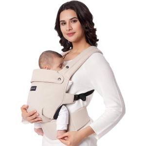 Momcozy Baby Carrier with Hip Seat, 2-in-1 Forward-Facing Carry for Long Walks, Detachable Hands-Free Infant Carrier up to 44lbs, All Seasons Toddler Carrier Fits Waist Sizes up to 45 Inches