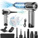 Handheld Vacuum Cleaner, 22000Pa Powerful Car Vacuum Cleaner Cordless, Mini Vacuum Lightweight Air Duster, Portable Rechargeable Vacuum for Car, Home, Kitchen (Silver Grey)