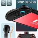 4 x i-Blason for Nintendo Switch 2 Case 2025, Durable Slim Matte Clear Anti-Fingerprint Protective Hard Case with Dockable Comfortable TPU Grip Compatible with Controller & Docking Station - Black