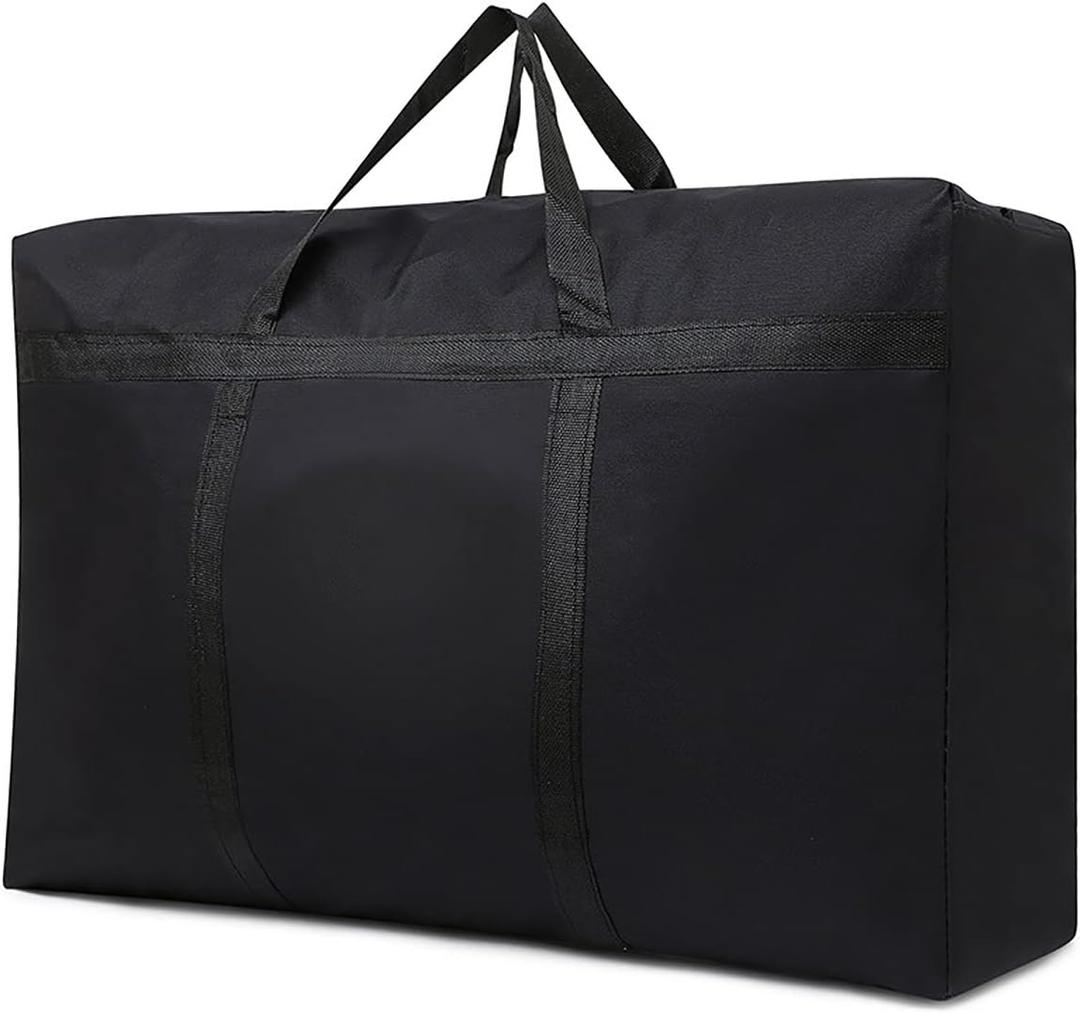 Multipurpose Extra Large Heavy Duty Storage Bags Duffle Bags for Space Saving Moving Storage (60Gal/230L, Black)