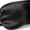 LULUSILK Mulberry Silk Sleep Eye Mask Blindfold with Elastic Strap Headband, Soft Eye Cover Eyeshade for Night Sleeping, Travel, Nap(Black), Pack of 1