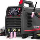 YESWELDER 205A Tig Welder with Pulse Large LED Display, STICK/DC TIG/PULSE TIG 3 In 1, 110&220V Dual Voltage TIG Welding Machine TIG-205P
