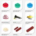 1/2/3 Inch Random Orbital Air Sander, Mini Pneumatic Sander for Auto Body Work, High Speed Air Powered Polisher with 15 Polishing Buffing Pads,18 Sandpapers