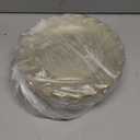 LIYH 45 Pcs Gold Glitter Dessert Scalloped Plates