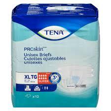 TENA ProSkin Unisex Adult Diapers with Tabs, Maximum Absorbency, X-Large, 48 ct
