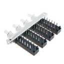 E-outstanding 12-Pin 4-Position Interlocking Pushbutton Switch with Straight Keys Piano Type Double Throw