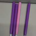 10.5'' Advent Candles Battery Operated Set of 5 with Remote, Timer & Dimmer, Plastic Flameless LED Taper Candlesticks for Advent Wreath, Christmas Table Centerpiece Decor (3 Purple 1 Pink)