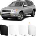 Car Front Bumper Tow Hook Cover Cap Towing Eye Fit for Toyota RAV4 2006 2007 2008 Trailer Cover 53286-42931 53285-42930 (White, Left Driver Side)