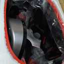 iTouchless 13 Gallon Oval Sensor Trash Can with Odor Filter, Automatic Motion Sensor Kitchen Bin, Soft-Close Stainless Steel, Slim Curved Wastebasket for Narrow Walkways & Islands, Matte Silver (Light Silver, Black)