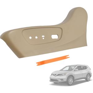 87380-4BB3B,Driver Seat Trim Panel Compatible with Nissan Rogue 2014 2015 2016 2017 2018 2019 2020, Automatic Left Side Front Seat Outer Trim Finisher