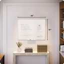 U Brands Magnetic Dry Erase Board White Board, 40" x 30", Slim Aluminum Frame, Includes Dry Erase Marker, Magnet, and Clip-On Tray