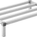 VEVOR Aluminum Dunnage Rack, 36 x 20 Commercial Food Floor Rack, 8 Off The Floor, 1000 lbs Capacity All-Welded Aluminum Storage, for Storage in Restaurants, Kitchens, Garages and Vehicles
