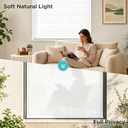 Joydeco Cordless Light Filtering Cellular Shades, 35" W x 64" H, White