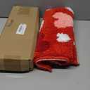 Duraaamo Valentines Bathroom Rug 16 x 24 Inch Red Love Heart Tufted Bath Mat Absorbent Non Slip Rectangle Anniversary Wedding Mat Floor Doormats Rugs for Bathroom Living Room Home Decor