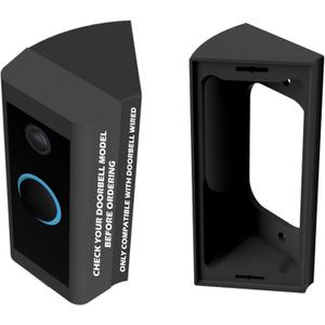 Video Doorbell Corner Mount for Doorbell Wired (Model 5AT3T5) Corners Mounting Bracket 45 Degree Camera Holder Wedge Kit for Apartment or House (Corner Mount)