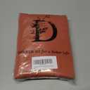 DONREN Short Curtains Burnt Orange Half Window Curtains Privacy Curtain Tiers for Windows, Energy Saving Drapes for Bathroom Shades, Wide 34 x Long 38 inches per Panel,Set of 2