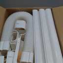 4 Inch 10Ft PVC Mini Split Line Set Cover, Paintable Slim Decorative Tubing Kit for Ductless Air Conditioners, Central AC, Heat Pump Systems, HVAC Line Hide - white