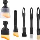 6pcs Car Detailing Brushes Set, Includes 5 Ultra Soft Interior Detail Dust Brushes for Car Cleaning Leather Seats Vents Wheels Emblems and More Auto Supplies Accessories Kit