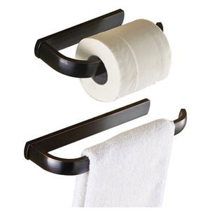 Bright Brass Wall Mount Toilet Paper Holder 7.25" Wide Vintage Crown Style Solid Brass Easy Install Toilet Tissue Paper Holders with Wooden Roll for Bathroom | Renovators Supply Manufacturing