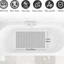 Bath Tub and Shower Mat Non Slip Bathtub Safety Mat with Powerful Suction Cups and Drain Holes, 27 x 16 Inch Soft Bathtub Mat Non Slip Bath Mat for Tub, Machine Washable, Easy to Clean, Grey