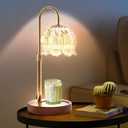 GEEZO Fragrance Candle Warmer LampElectric Candle Warmer with Timer & DimmerMom Christmas Birthday Gifts for Women, House Warming Gifts New Home Bedroom Decor (Gold)