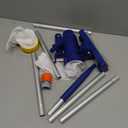 POOLAZA Manual Pool Vacuum for Above Ground Pool(2025 Upgrade) with Fine Mesh Bag& 56" Pole, Handheld Pool Vacuum Jet Underwater Cleaner, Spa Pool Vacuum Cleaner Attach to Garden Hose