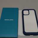 Diaclara Designed for iPhone 12/12 Pro Case, Full Body Rugged with Built-in Touch Sensitive Anti-Scratch Screen Protector, Soft TPU Bumper Case for iPhone 12/12 Pro 6.1" (Blue)