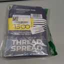 THREAD SPREAD 100% Egyptian Cotton Pillow Cases Standard/Queen Size Set of 2 - Luxury 1500 Thread Count Sateen White Pillow Cases, Silky Soft Cotton Pillowcases Fits Standard & Queen Size Pillows